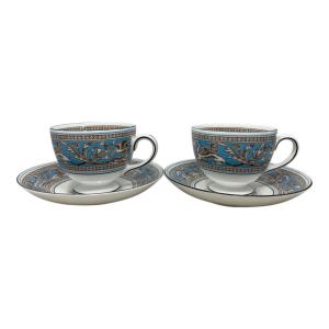 Wedgwood (ウェッジウッド) カップ&ソーサー フロレンティーン・ターコイズ