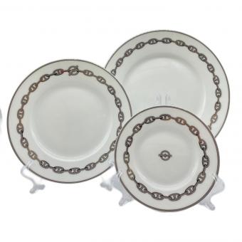 HERMES (エルメス) プレート 大28㎝中23cm小17cm シェーヌダンクル