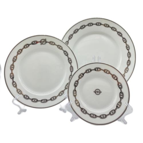 HERMES (エルメス) プレート 大28㎝中23cm小17cm シェーヌダンクル