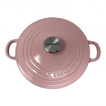 LE CREUSET (ルクルーゼ) 両手鍋 SIZE 22cm ピンク ココット・ロンド