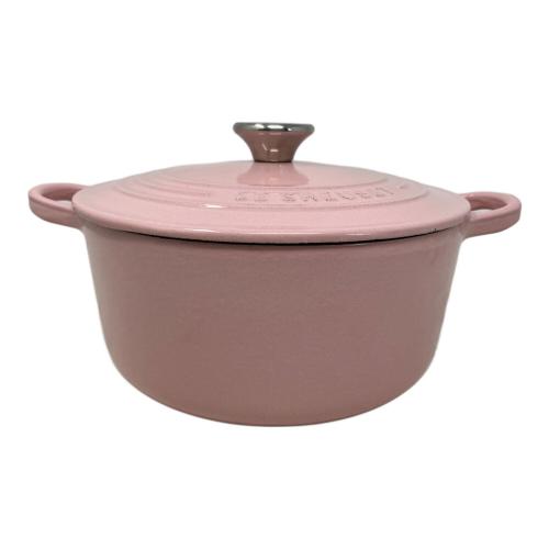 LE CREUSET (ルクルーゼ) 両手鍋 SIZE 22cm ピンク ココット・ロンド