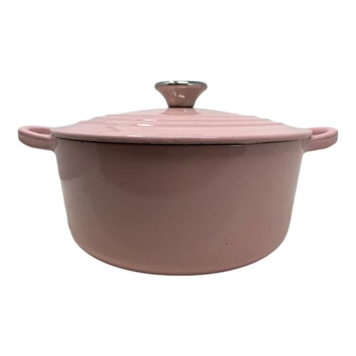 LE CREUSET (ルクルーゼ) 両手鍋 SIZE 22cm ピンク ココット・ロンド