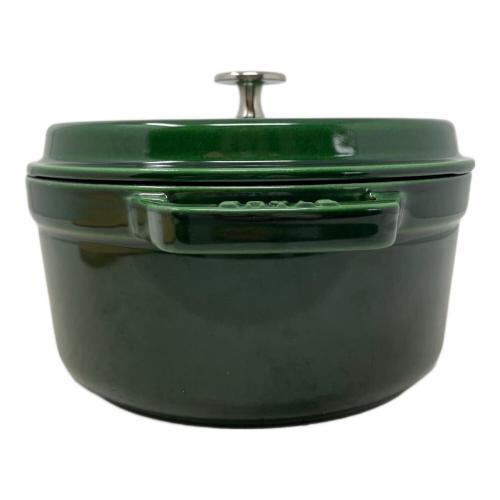 Staub (ストウブ) 両手鍋 ピコ ココット ラウンド グリーン