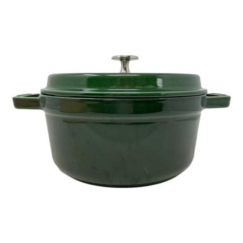 Staub (ストウブ) 両手鍋 ピコ ココット ラウンド グリーン