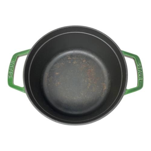 Staub (ストウブ) 両手鍋 ピコ ココット ラウンド グリーン