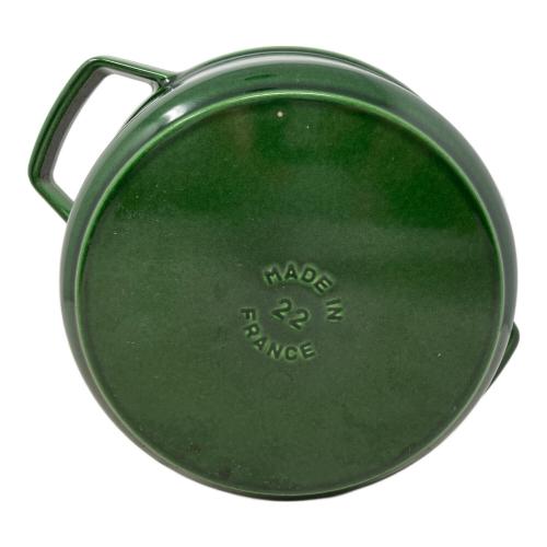Staub (ストウブ) 両手鍋 ピコ ココット ラウンド グリーン