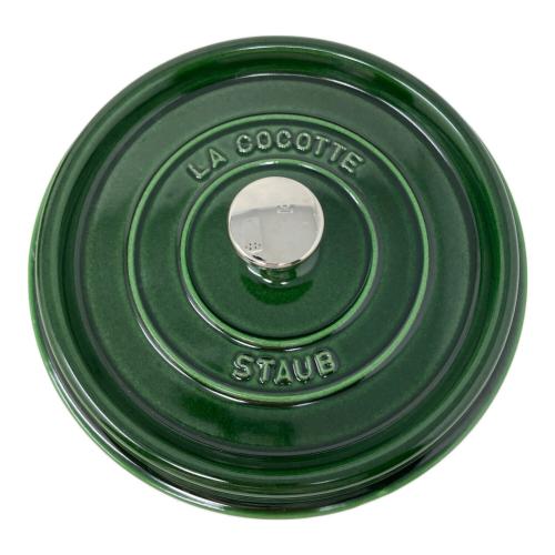 Staub (ストウブ) 両手鍋 ピコ ココット ラウンド グリーン