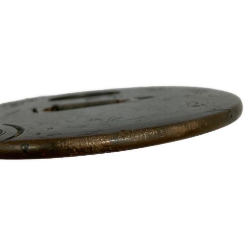 鍔 銘「安親」小鳥・海波図