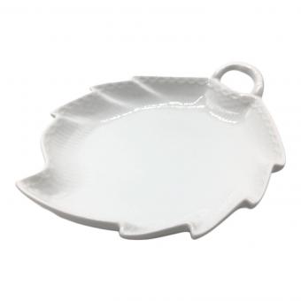 ROYAL COPENHAGEN (ロイヤル・コペンハーゲン) リーフディッシュ ホワイトフルーテッド