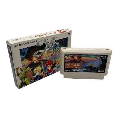 イースⅢワンダラーズフロムイース ファミコン用ソフト 動作未確認 -