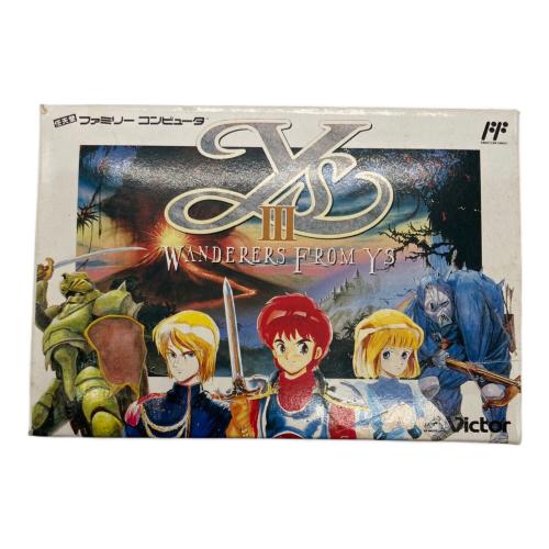 イースⅢワンダラーズフロムイース ファミコン用ソフト 動作未確認 -