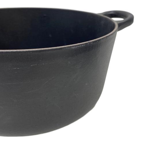 LE CREUSET (ルクルーゼ) 両手鍋 22cm マットブラック ココット・ロンド