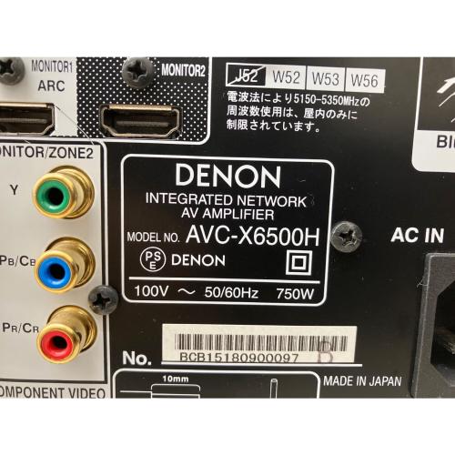 DENON (デノン) AVサラウンドアンプ AVC-X6500H