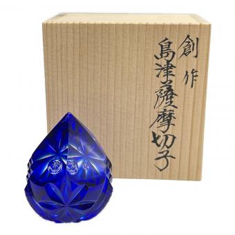 薩摩切子 (サツマキリコ) ペーパーウェイト 薩摩の雫 島津磯斉彬竈 薩摩ガラス工芸作