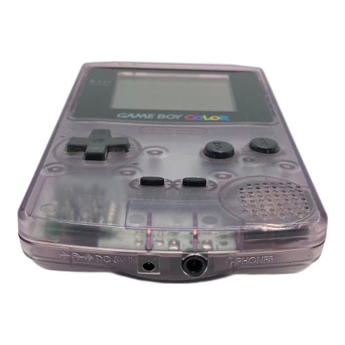 Nintendo (ニンテンドウ) GAMEBOY COLOR CGB-001 クリアパープル キズ有 スピーカー音極小