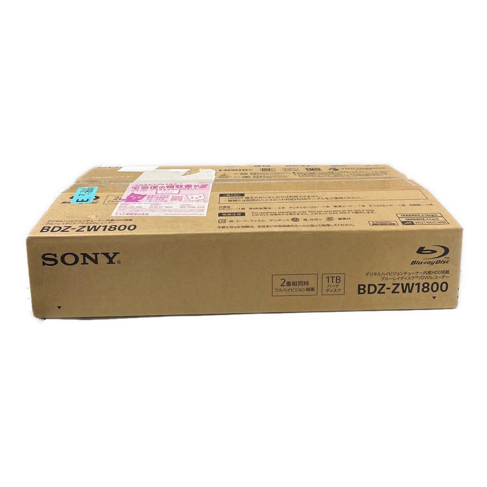 ●SONY BDZ-ZW1800 ブルーレイレコーダー●新品未開封品です。 SONY (ソニー) Blu-rayレコーダー BDZ-ZW1800 動作未確認｜トレファク