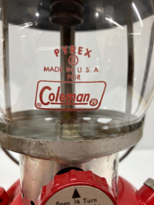 Coleman (コールマン) ガソリンランタン 200A イエローボーダー 純正パイレックスグローブ