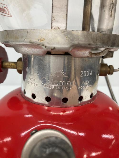Coleman (コールマン) ガソリンランタン 200A イエローボーダー 純正パイレックスグローブ