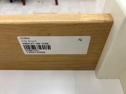 KOBEN (コーベン) サイドボード AMALFI-SB-OAK ホワイト