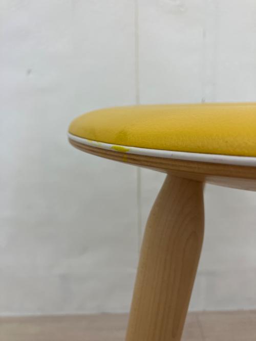 天童木工 (テンドウモッコウ) スツール S-3165MP-ST イエロー