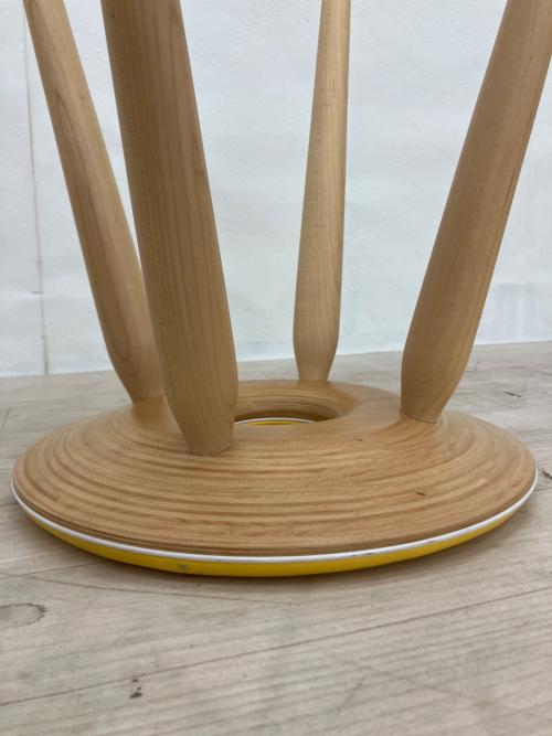 天童木工 (テンドウモッコウ) スツール S-3165MP-ST イエロー