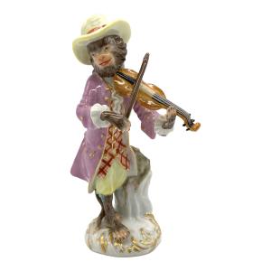 Meissen (マイセン) 洋食器 演奏 猿の楽隊 60006 ヴァイオリン