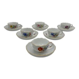Meissen (マイセン) デミタスカップ&ソーサー ベーシックフラワー