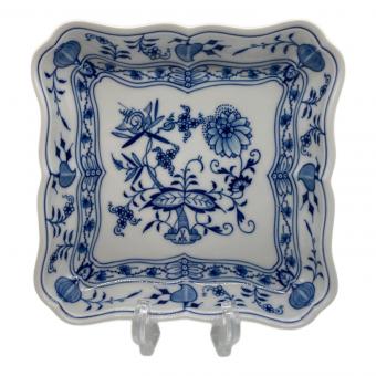 Meissen (マイセン) スクエアサラダディッシュ ブルーオニオン