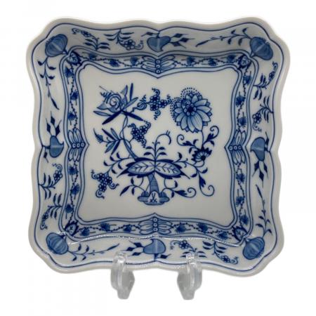 展示品 MEISSEN マイセン ブルーオニオン サラダディッシュ / プレート Meissen (マイセン) スクエアサラダディッシュ ブルーオニオン