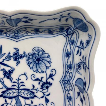 Meissen (マイセン) スクエアサラダディッシュ ブルーオニオン