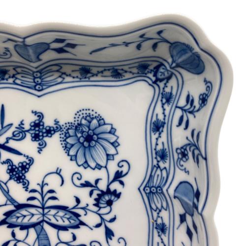 Meissen (マイセン) スクエアサラダディッシュ ブルーオニオン