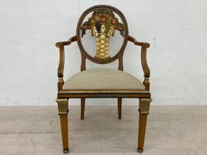 EURO SUITE s.r.l. アンティークチェア 背もたれフルーツ柄