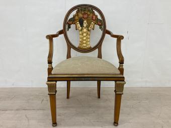 EURO SUITE s.r.l. アンティークチェア 背もたれフルーツ柄