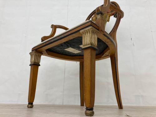 EURO SUITE s.r.l. アンティークチェア 背もたれフルーツ柄