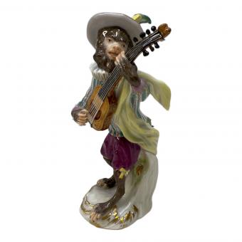 Meissen (マイセン) 洋食器 演奏 猿の楽隊 ギター 60017 欠け有