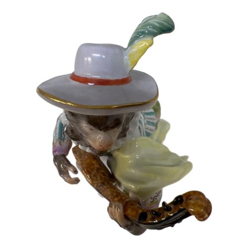 Meissen (マイセン) 洋食器 演奏 猿の楽隊 ギター 60017 欠け有