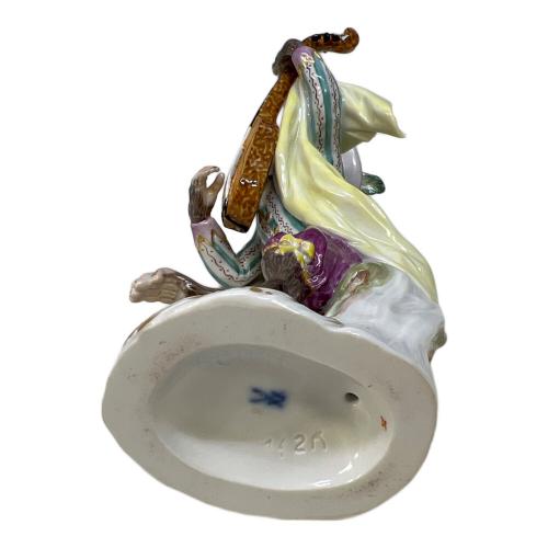 Meissen (マイセン) 洋食器 演奏 猿の楽隊 ギター 60017 欠け有