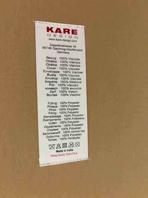 KARE (カレ) ウイングチェアー パッチワーク レッド Velvet