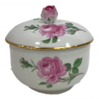 Meissen (マイセン) シュガーポット ピンクのバラ