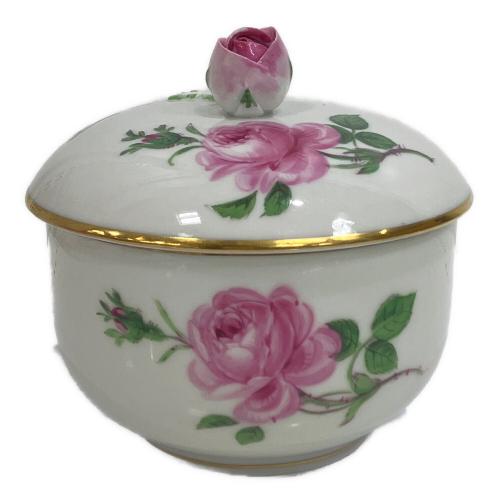 Meissen (マイセン) シュガーポット ピンクのバラ