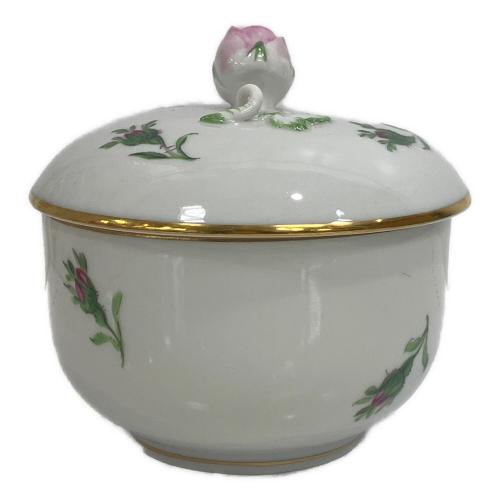 Meissen (マイセン) シュガーポット ピンクのバラ