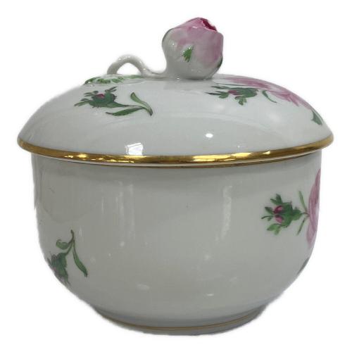 Meissen (マイセン) シュガーポット ピンクのバラ