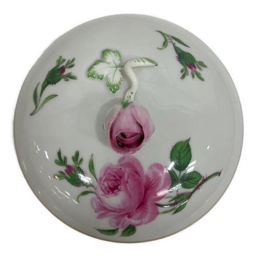 Meissen (マイセン) シュガーポット ピンクのバラ