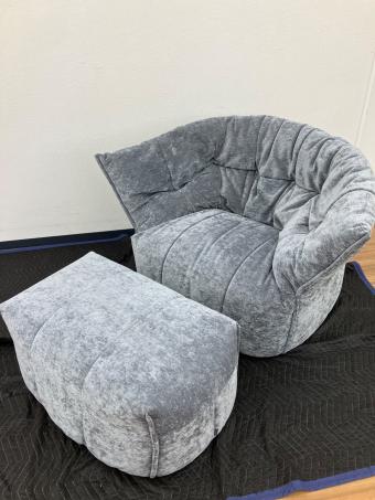 ligne roset (リーンロゼ) 1人掛けソファー オットマン付 ロゼブリガンタン