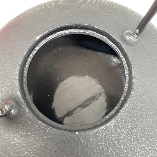 南部鉄器 (ナンブテッキ) 急須 岩鋳 月 黒