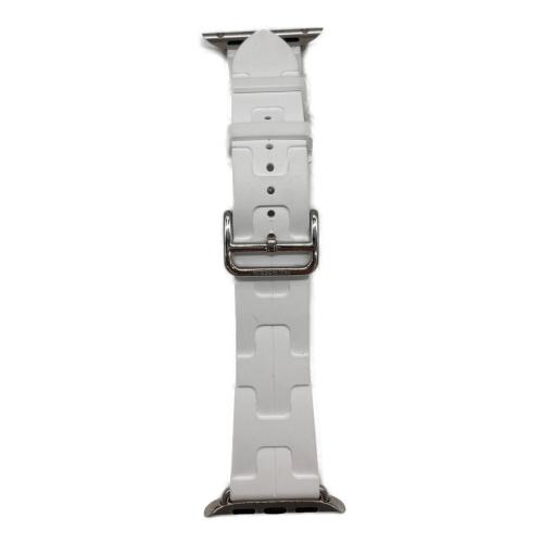 HERMES (エルメス) kilim ラバーベルト ホワイト Apple Watch用