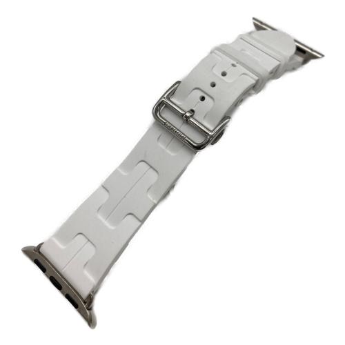HERMES (エルメス) kilim ラバーベルト ホワイト Apple Watch用