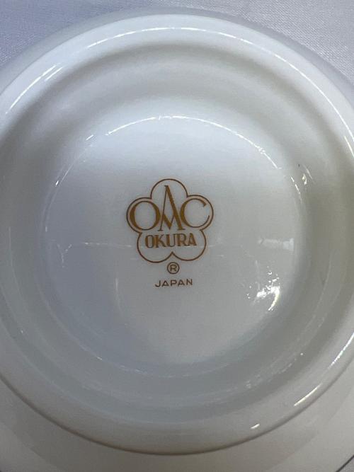 大倉陶園 (オオクラトウエン) カップ&ソーサー 瑠璃片葉金蝕