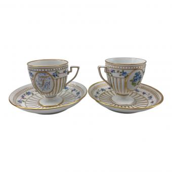 Herend (ヘレンド) カップ&ソーサー イニシャル入り ヴィクトリアブーケ