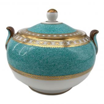 Wedgwood (ウェッジウッド) シュガーポット 黒壺 ユーランダー・パウダーターコイズ